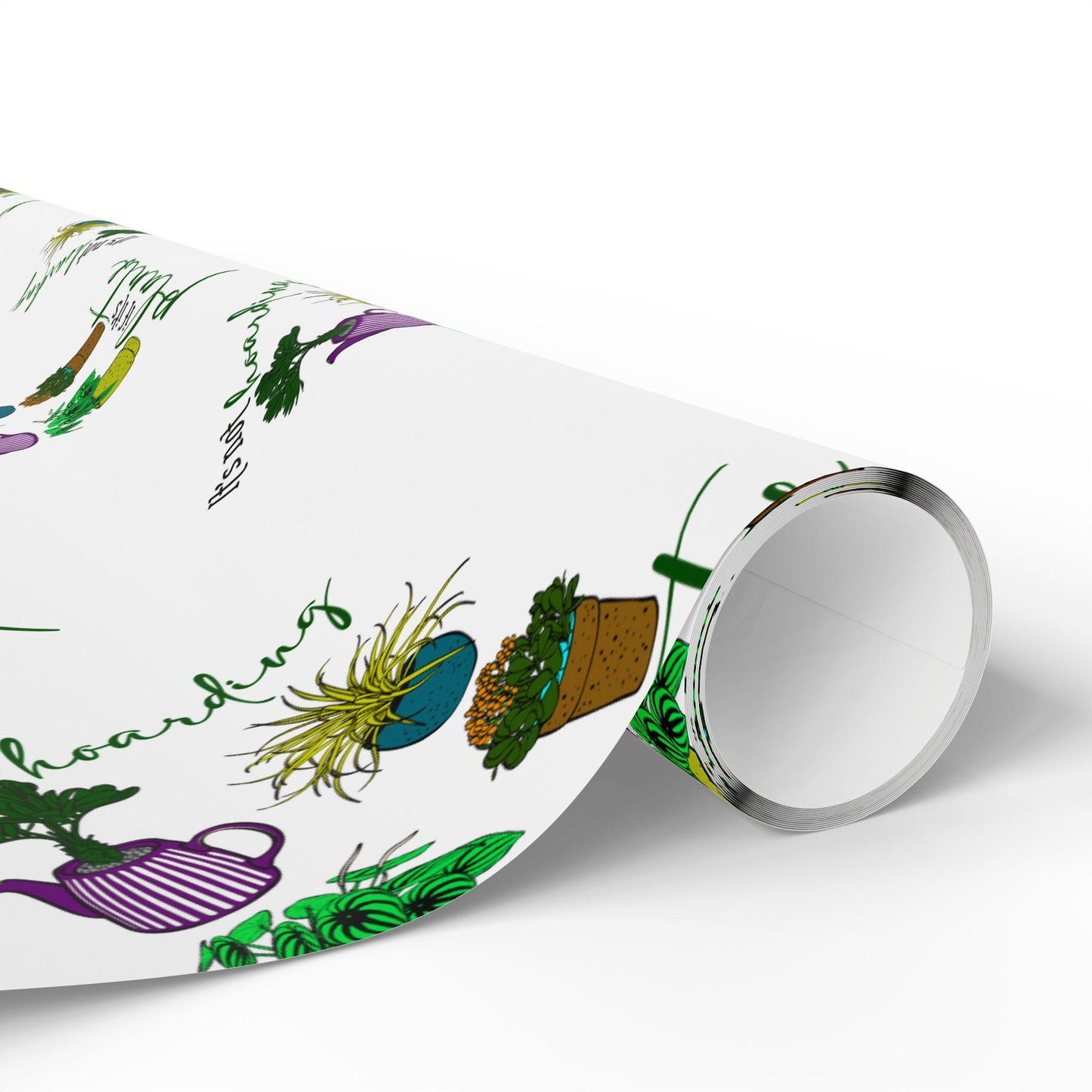 Eco-Friendly Wrapping Paper with Plant Designs - Perfect for Birthdays & Celebrations