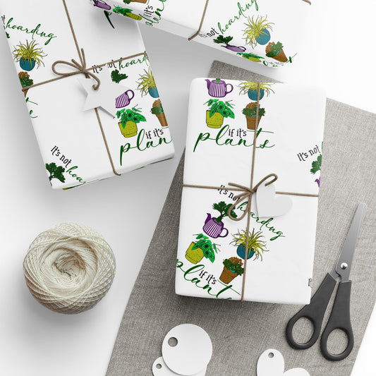 Eco-Friendly Wrapping Paper with Plant Designs - Perfect for Birthdays & Celebrations